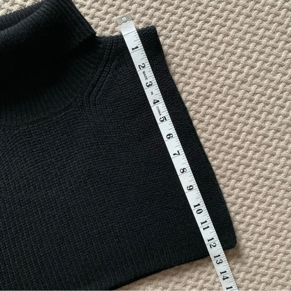 COS Black Wool Cashmere Roll Neck Collar (NEW) - Picture 8 of 10